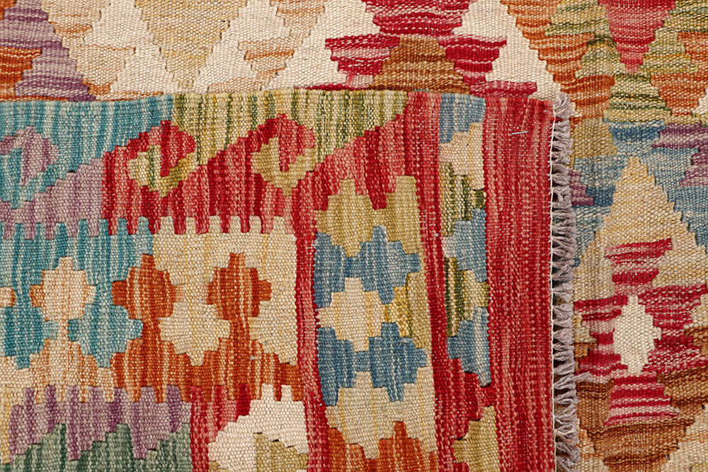 Multi Colored Kilim 6' 8 x 9' 8 - No. 64463 - ALRUG Rug Store