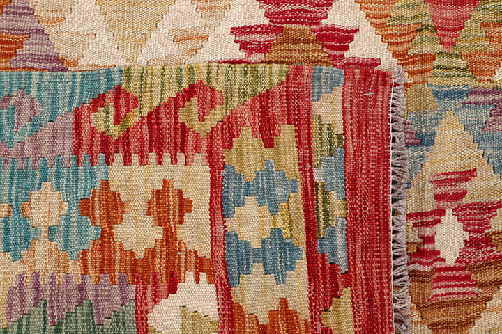 Multi Colored Kilim 6' 8 x 9' 8 - No. 64463 - ALRUG Rug Store