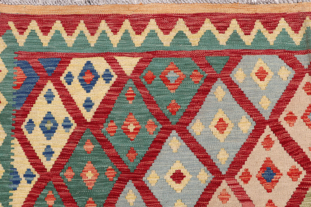 Multi Colored Kilim 6' 7 x 9' 5 - No. 64465 - ALRUG Rug Store