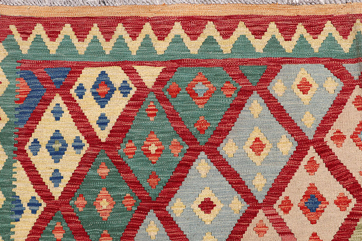 Multi Colored Kilim 6' 7 x 9' 5 - No. 64465 - ALRUG Rug Store