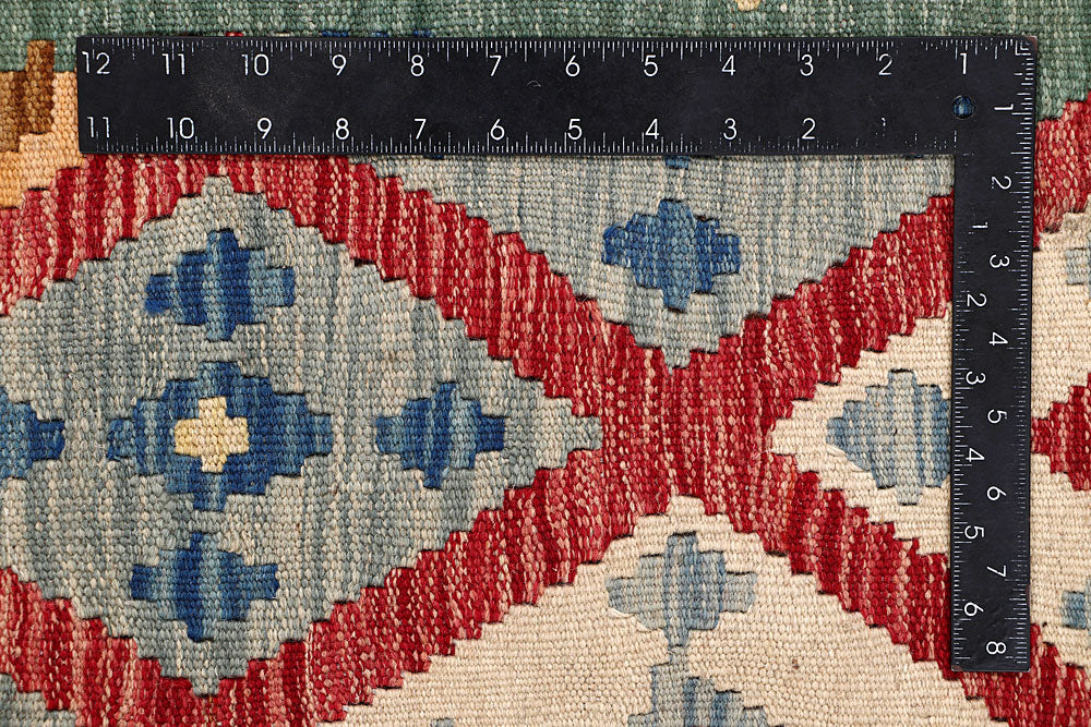 Multi Colored Kilim 6' 7 x 9' 5 - No. 64465 - ALRUG Rug Store