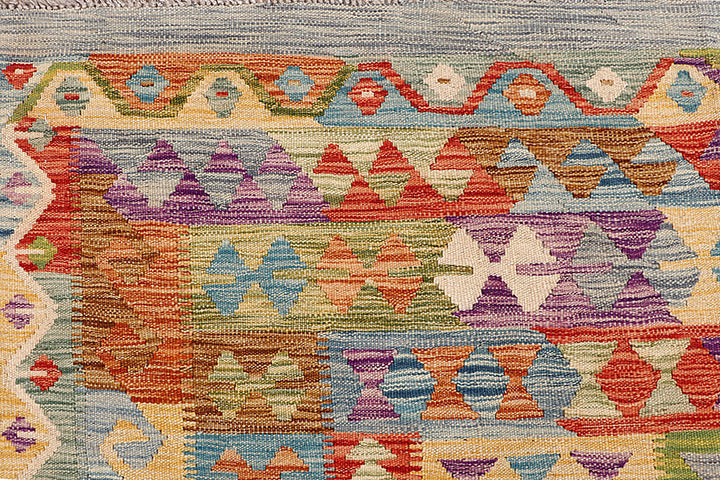 Multi Colored Kilim 6' 5 x 10' 3 - No. 64467 - ALRUG Rug Store