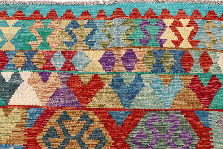 Multi Colored Kilim 6' 8 x 8' 2 - No. 64472 - ALRUG Rug Store