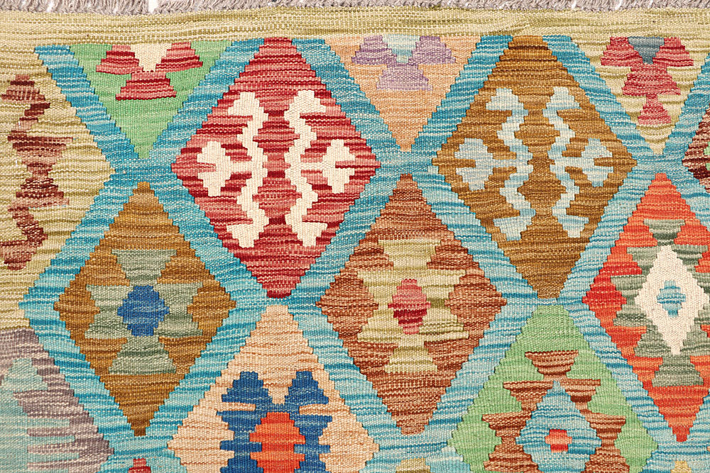 Multi Colored Kilim 6' 8 x 9' 8 - No. 64473 - ALRUG Rug Store