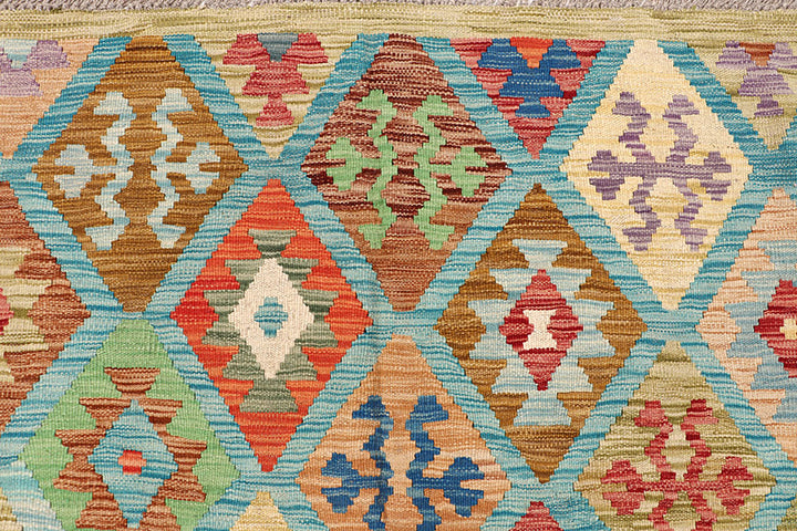 Multi Colored Kilim 6' 8 x 9' 8 - No. 64473 - ALRUG Rug Store