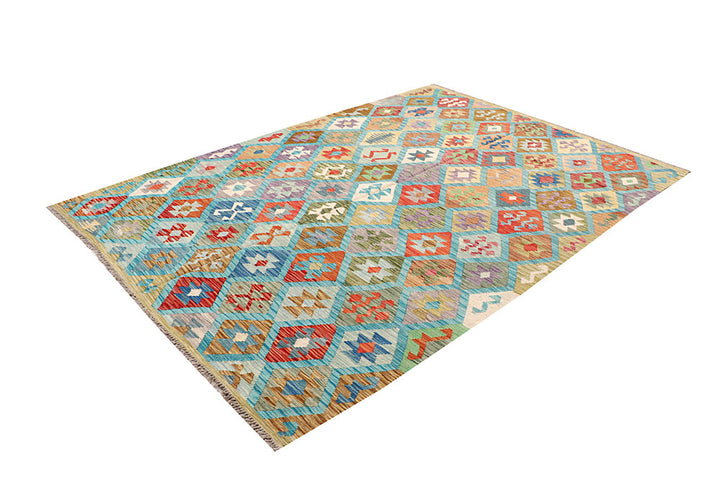 Multi Colored Kilim 6' 8 x 9' 8 - No. 64473 - ALRUG Rug Store