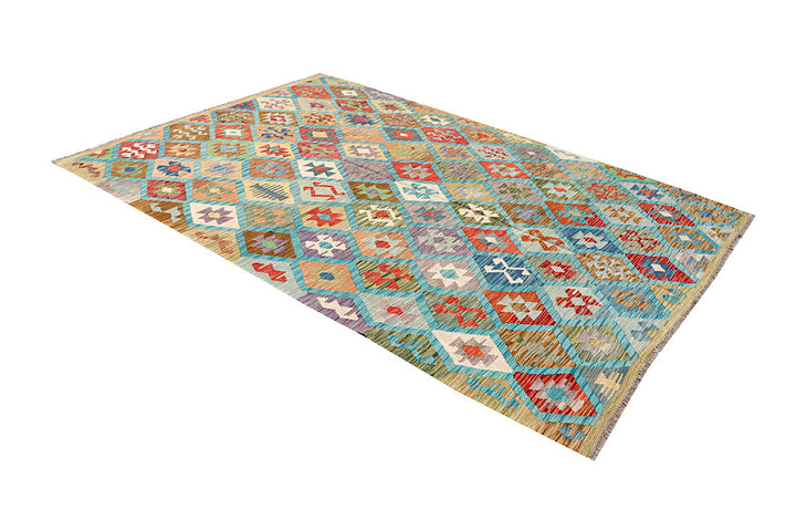Multi Colored Kilim 6' 8 x 9' 8 - No. 64473 - ALRUG Rug Store