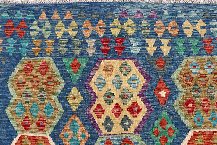 Multi Colored Kilim 6' 7 x 9' 9 - No. 64474 - ALRUG Rug Store