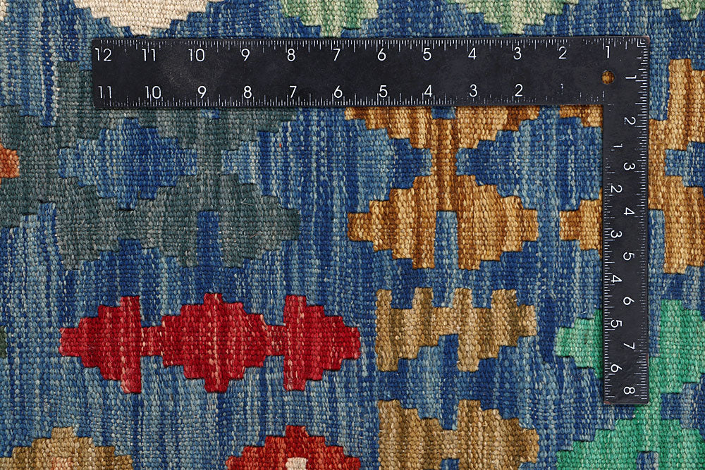 Multi Colored Kilim 6' 7 x 9' 9 - No. 64474 - ALRUG Rug Store