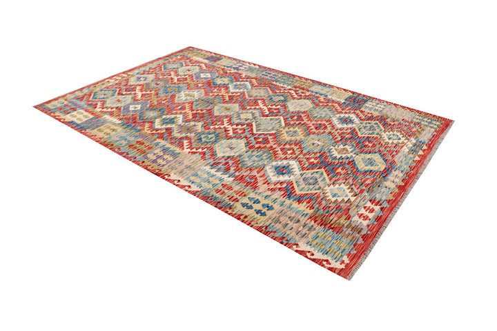Multi Colored Kilim 6' 1 x 9' 1 - No. 64477 - ALRUG Rug Store