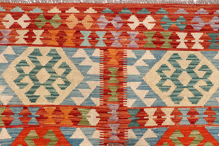Multi Colored Kilim 6' 9 x 8' 1 - No. 64478 - ALRUG Rug Store