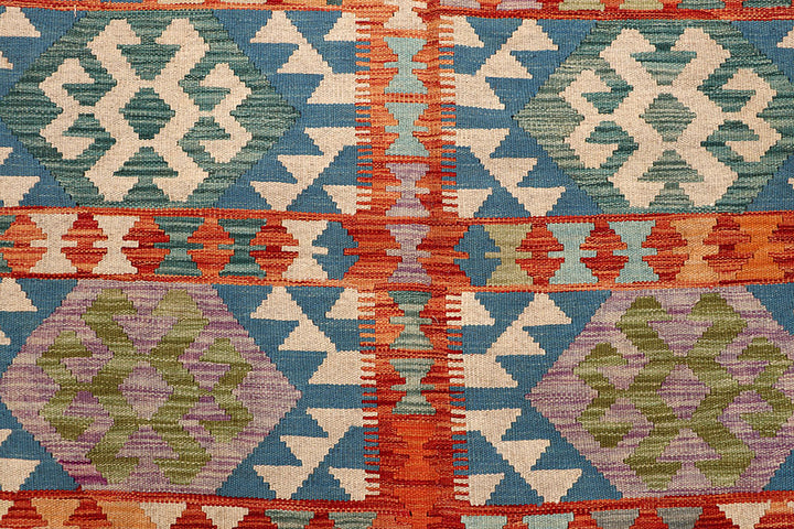 Multi Colored Kilim 6' 9 x 8' 1 - No. 64478 - ALRUG Rug Store