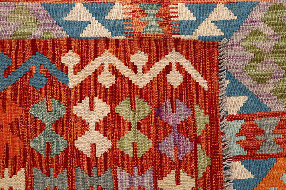 Multi Colored Kilim 6' 9 x 8' 1 - No. 64478 - ALRUG Rug Store