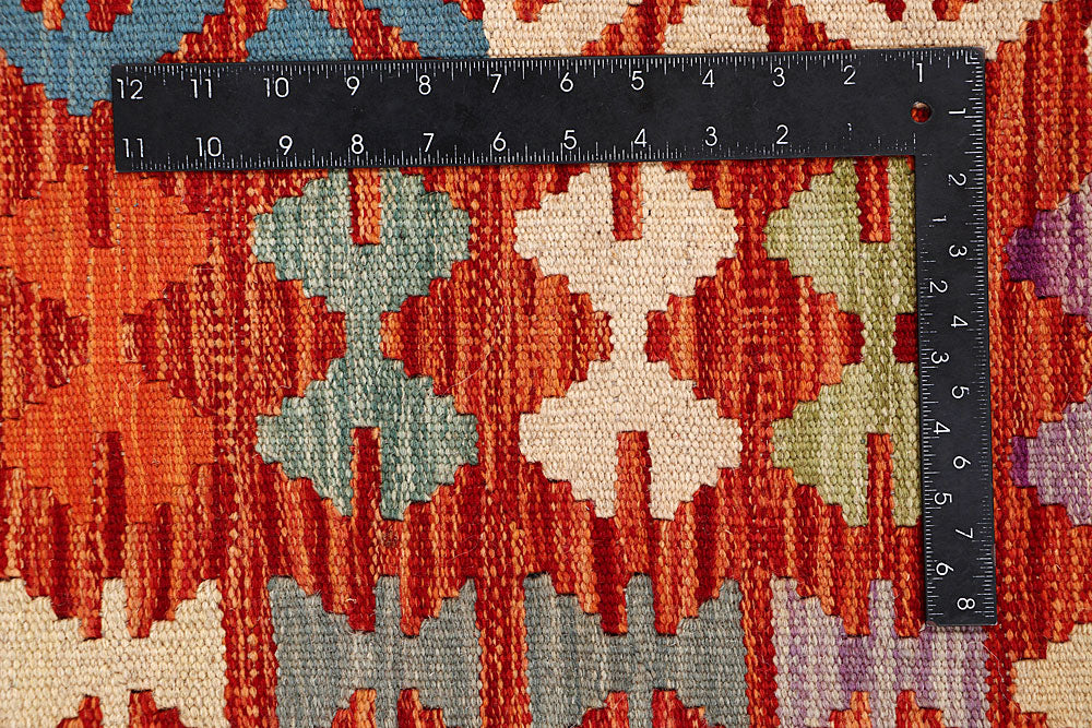 Multi Colored Kilim 6' 9 x 8' 1 - No. 64478 - ALRUG Rug Store