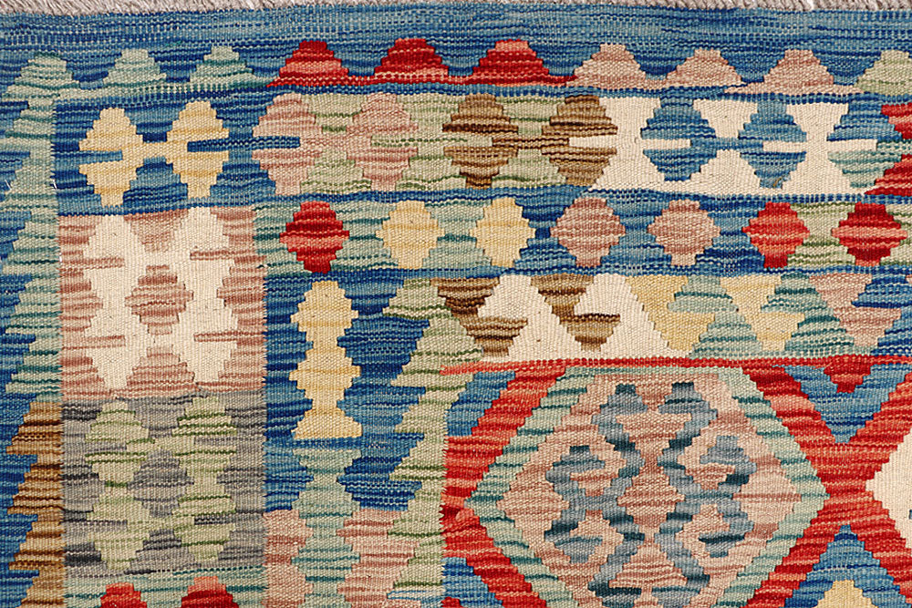 Multi Colored Kilim 6' 3 x 9' - No. 64480 - ALRUG Rug Store