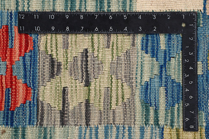 Multi Colored Kilim 6' 3 x 9' - No. 64480 - ALRUG Rug Store