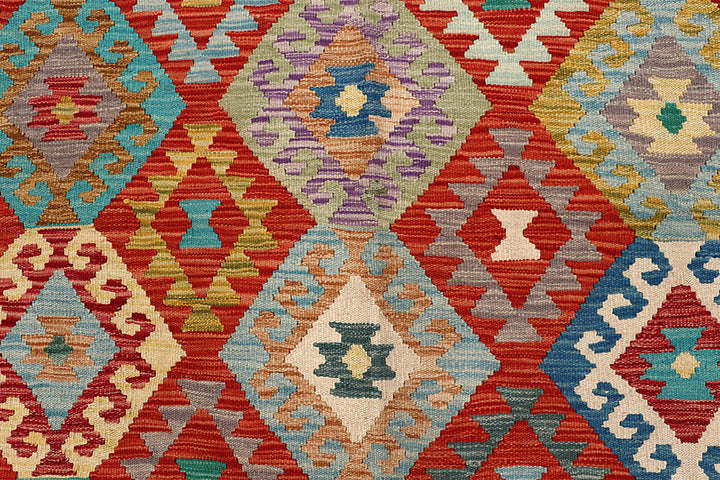 Multi Colored Kilim 6' 8 x 8' - No. 64482 - ALRUG Rug Store