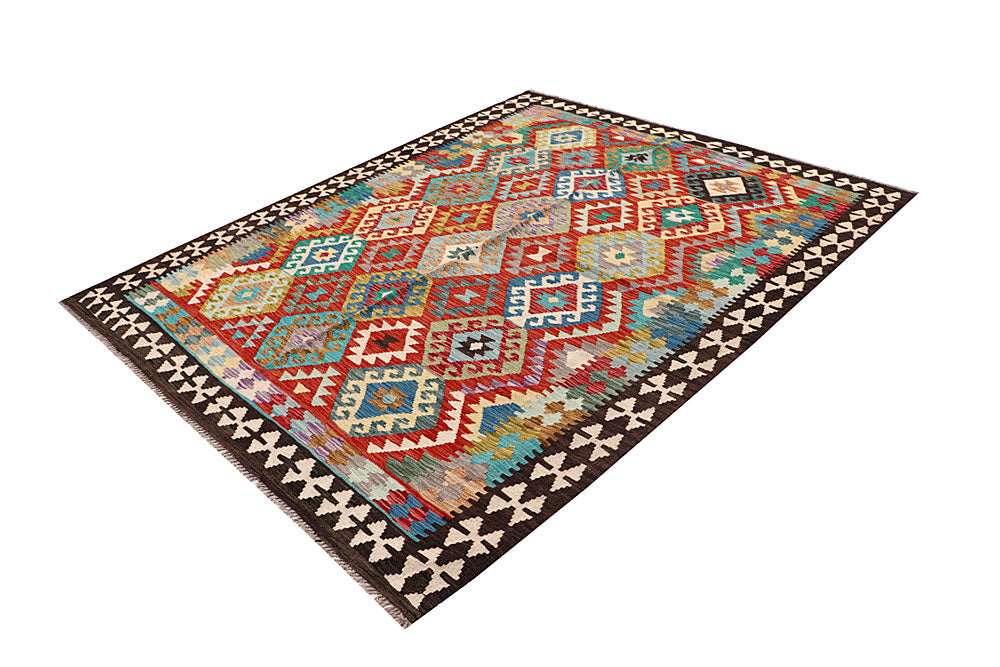 Multi Colored Kilim 6' 8 x 8' - No. 64482 - ALRUG Rug Store