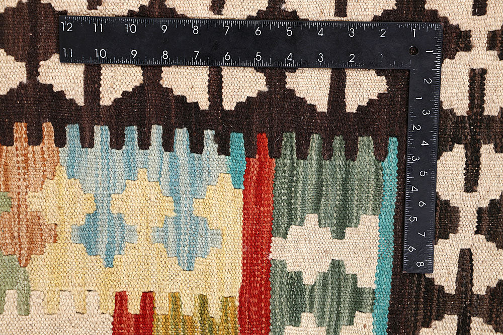 Multi Colored Kilim 6' 8 x 8' - No. 64482 - ALRUG Rug Store