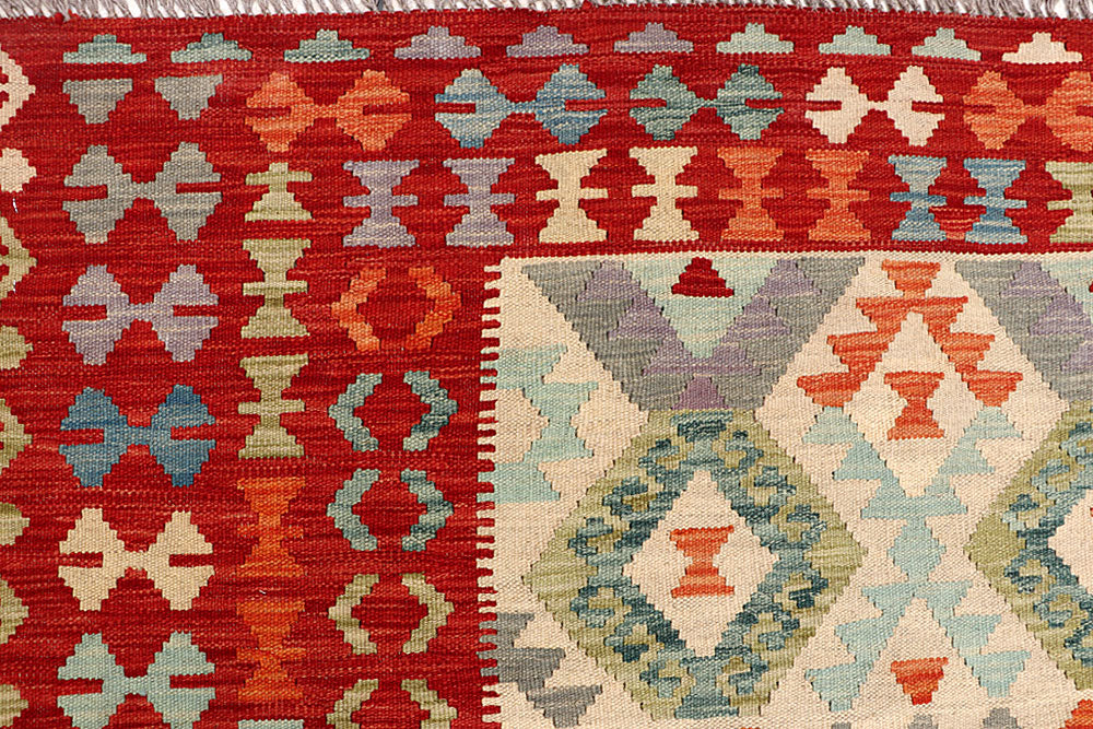 Multi Colored Kilim 6' 8 x 8' - No. 64483 - ALRUG Rug Store