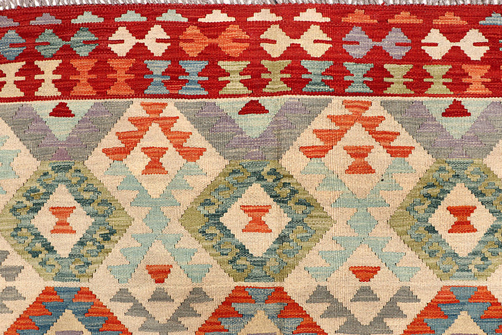 Multi Colored Kilim 6' 8 x 8' - No. 64483 - ALRUG Rug Store