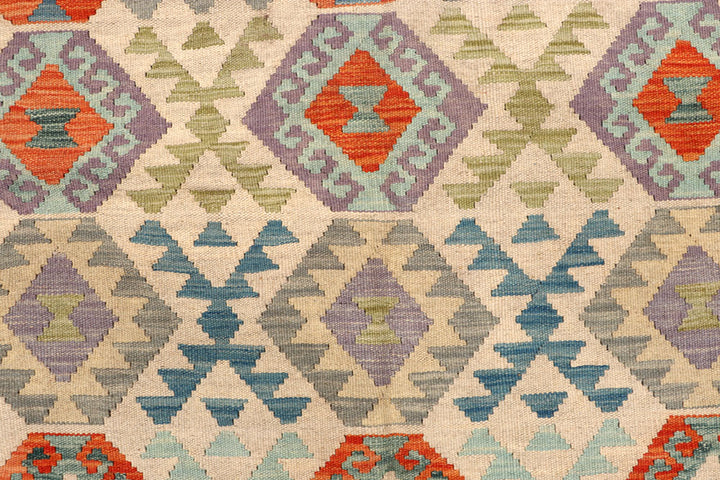 Multi Colored Kilim 6' 8 x 8' - No. 64483 - ALRUG Rug Store