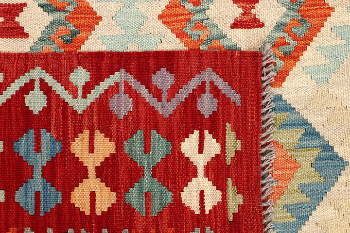Multi Colored Kilim 6' 8 x 8' - No. 64483 - ALRUG Rug Store