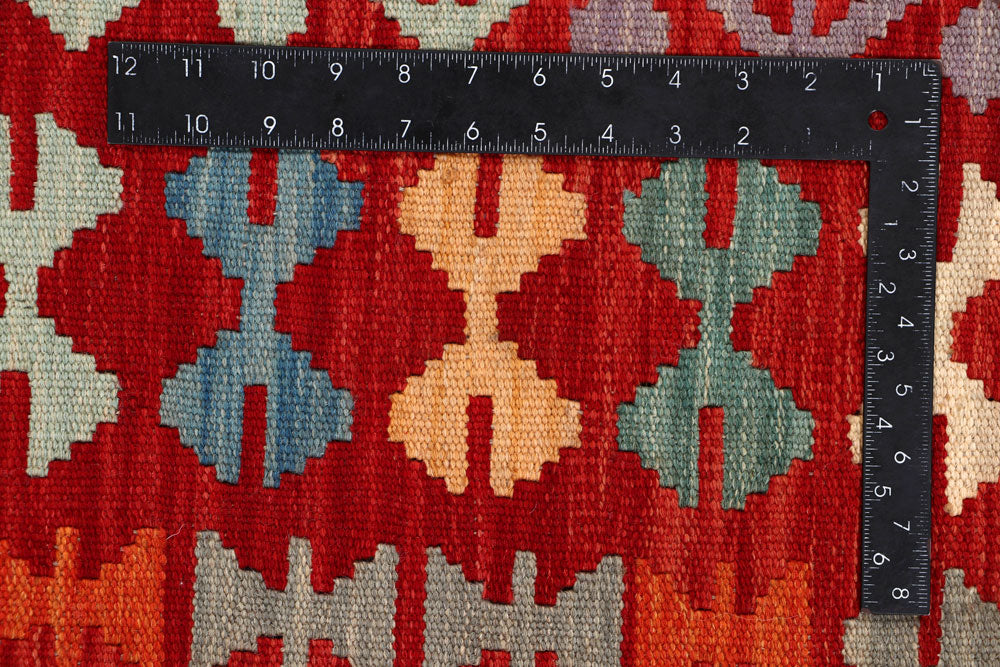 Multi Colored Kilim 6' 8 x 8' - No. 64483 - ALRUG Rug Store