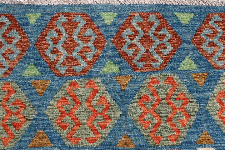 Multi Colored Kilim 6' 9 x 9' 7 - No. 64484 - ALRUG Rug Store