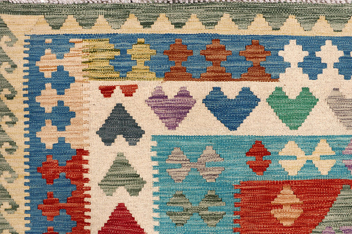 Multi Colored Kilim 6' 9 x 10' - No. 64485 - ALRUG Rug Store