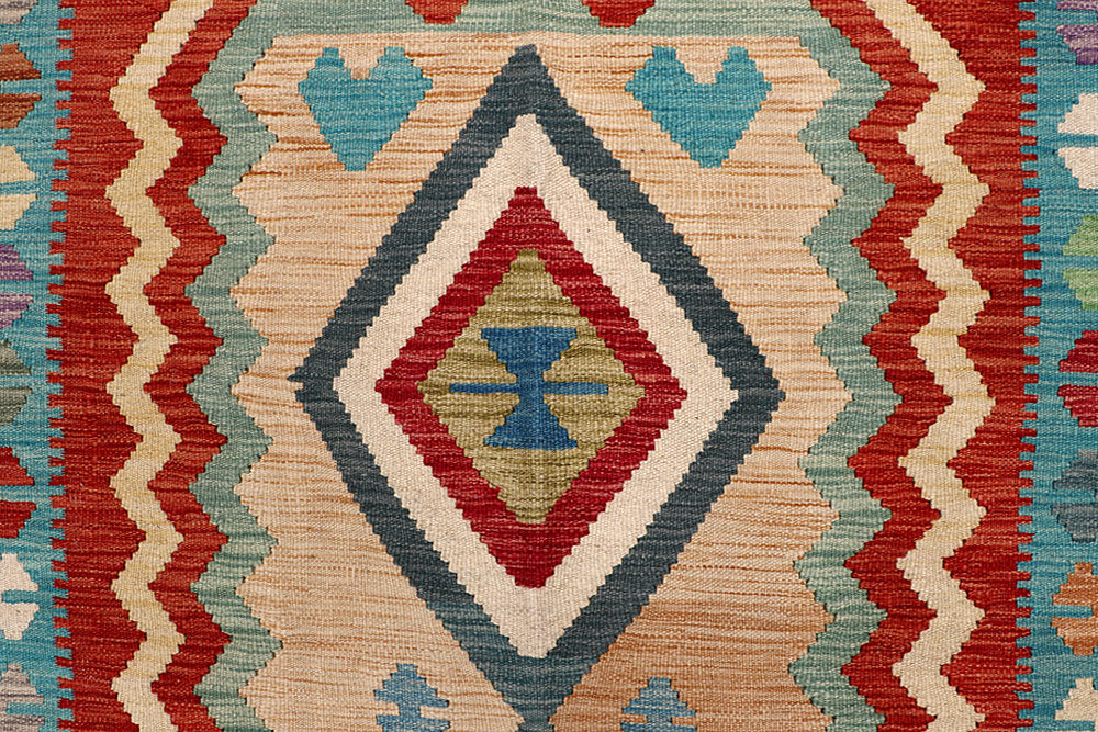 Multi Colored Kilim 6' 9 x 10' - No. 64485 - ALRUG Rug Store