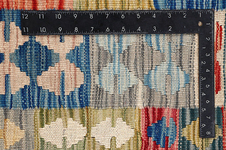 Multi Colored Kilim 6' 3 x 9' 1 - No. 64486 - ALRUG Rug Store