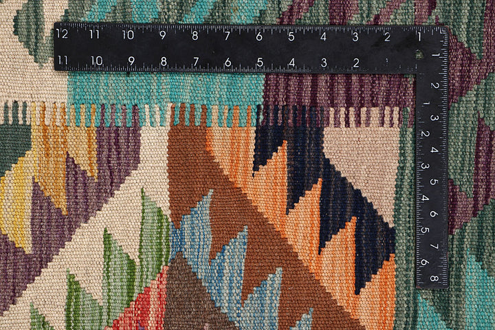 Multi Colored Kilim 5' 11 x 9' 1 - No. 64488 - ALRUG Rug Store