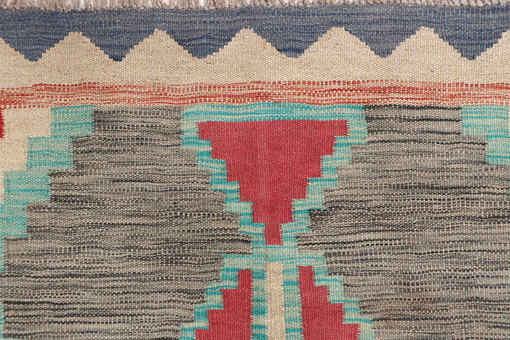 Multi Colored Kilim 6' x 8' 11 - No. 64490 - ALRUG Rug Store