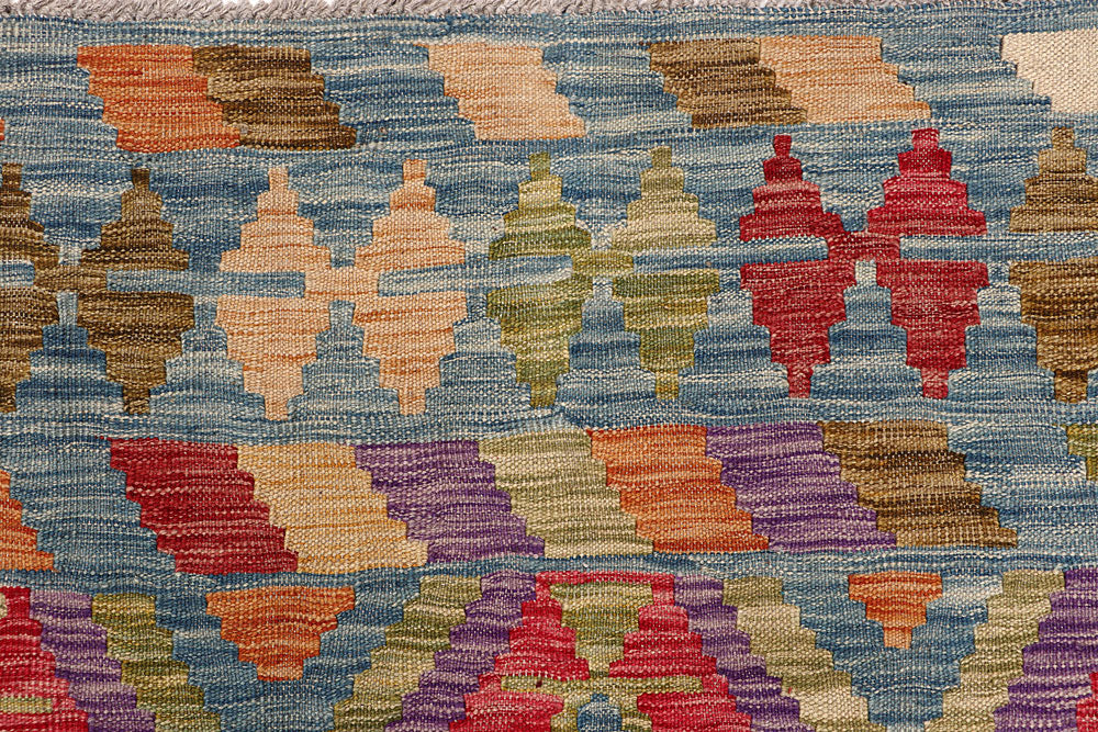 Multi Colored Kilim 6' 8 x 9' 6 - No. 64492 - ALRUG Rug Store