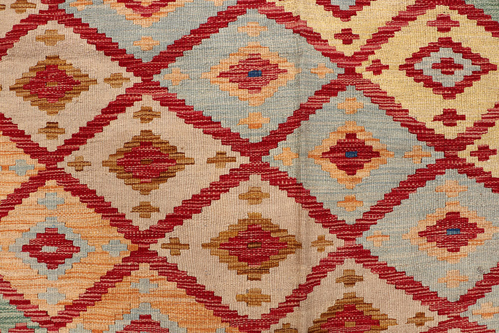 Multi Colored Kilim 6' 7 x 9' 10 - No. 64493 - ALRUG Rug Store