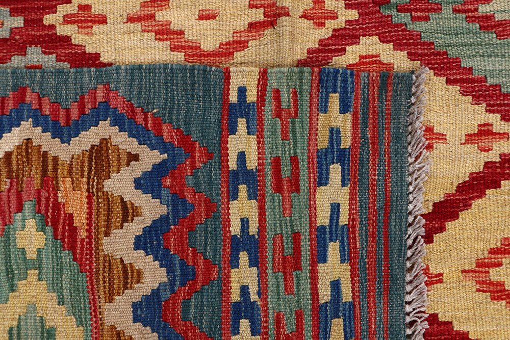 Multi Colored Kilim 6' 7 x 9' 10 - No. 64493 - ALRUG Rug Store