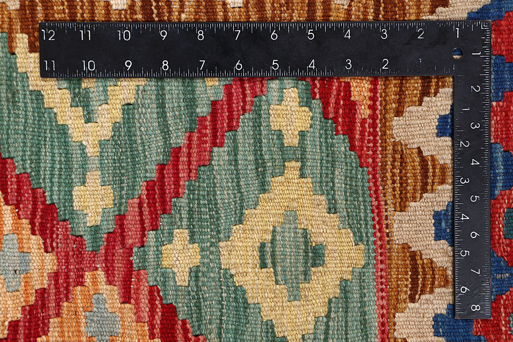 Multi Colored Kilim 6' 7 x 9' 10 - No. 64493 - ALRUG Rug Store