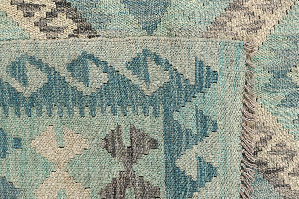 Multi Colored Kilim 6' 10 x 9' 10 - No. 64495 - ALRUG Rug Store