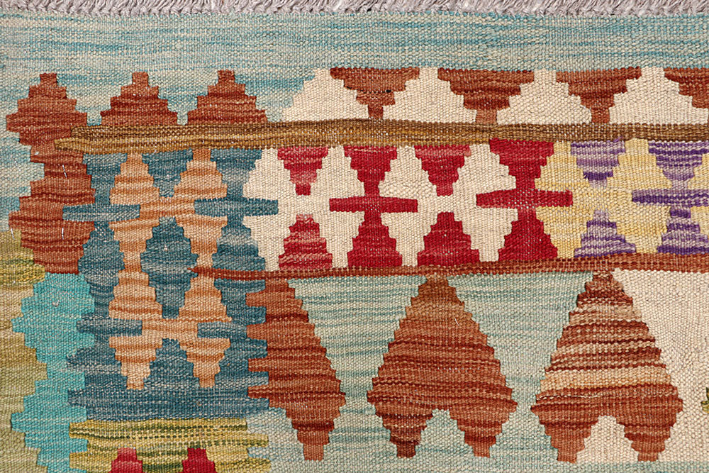 Multi Colored Kilim 6' 5 x 9' 8 - No. 64496 - ALRUG Rug Store