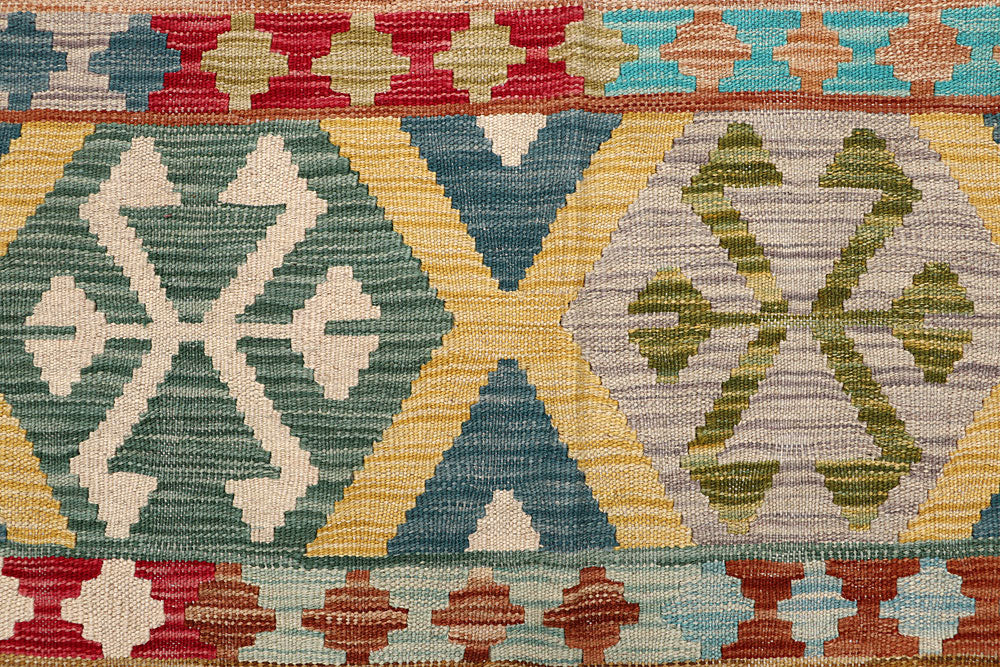 Multi Colored Kilim 6' 5 x 9' 8 - No. 64496 - ALRUG Rug Store
