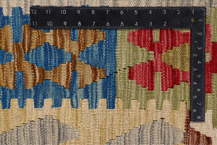 Multi Colored Kilim 6' 5 x 9' 8 - No. 64496 - ALRUG Rug Store