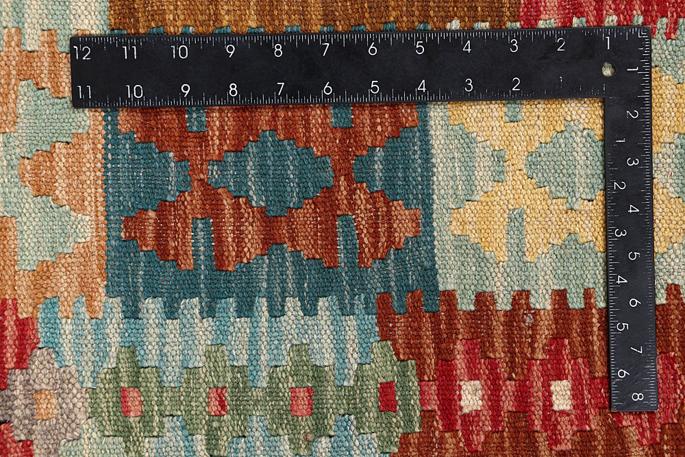 Multi Colored Kilim 6' 8 x 9' 10 - No. 64497 - ALRUG Rug Store