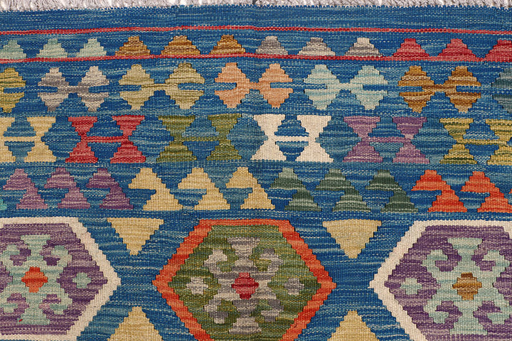 Multi Colored Kilim 6' 6 x 10' - No. 64499 - ALRUG Rug Store