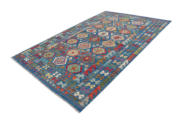Multi Colored Kilim 6' 6 x 10' - No. 64499 - ALRUG Rug Store