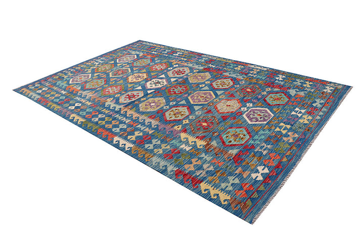 Multi Colored Kilim 6' 6 x 10' - No. 64499 - ALRUG Rug Store
