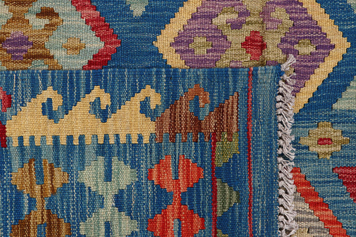 Multi Colored Kilim 6' 6 x 10' - No. 64499 - ALRUG Rug Store