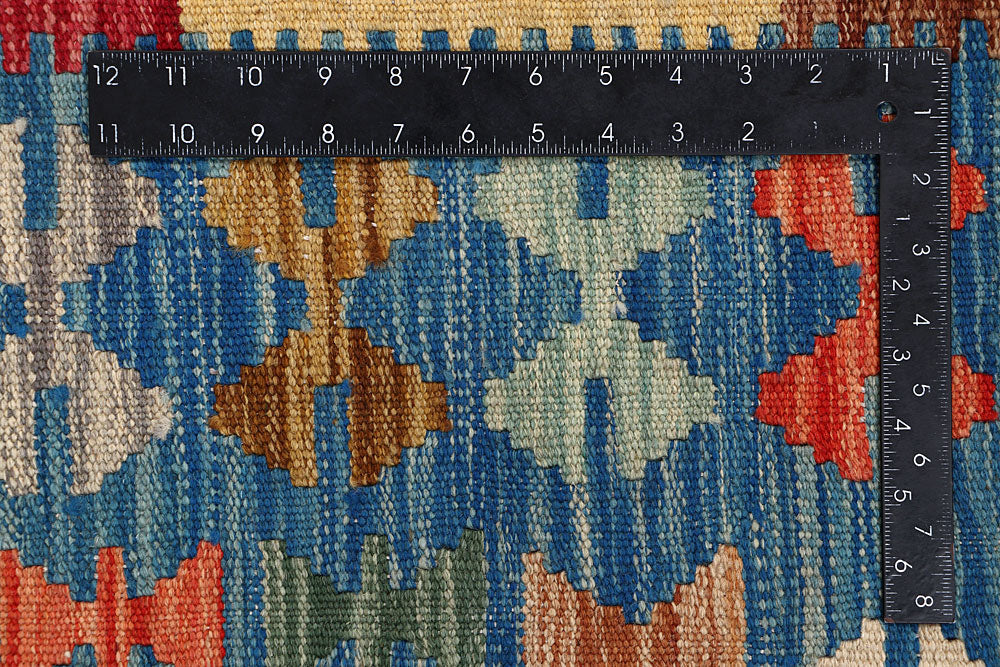 Multi Colored Kilim 6' 6 x 10' - No. 64499 - ALRUG Rug Store