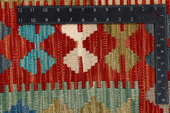 Multi Colored Kilim 6' 7 x 9' 10 - No. 64501 - ALRUG Rug Store