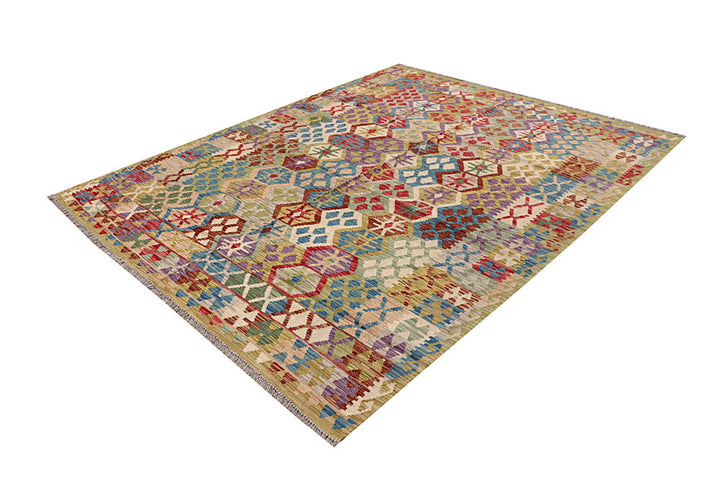 Multi Colored Kilim 6' 6 x 8' 1 - No. 64502 - ALRUG Rug Store